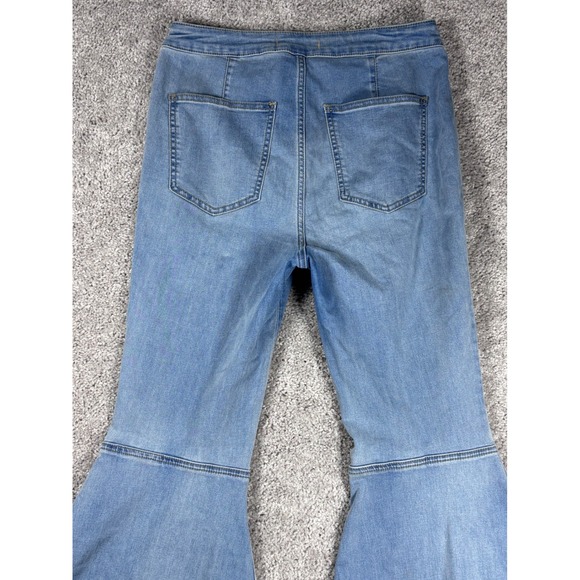 Free People Womens Size 29 Light Wash High Rise Flare Jeans‎ - Picture 11 of 15